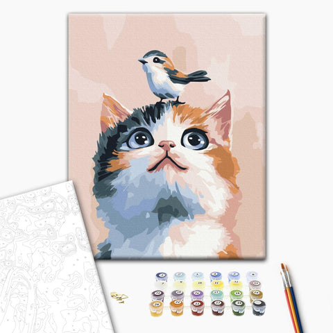 Malowanie po numerach Mali przyjaciele (KBS0196)