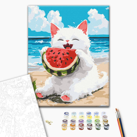 Malowanie po numerach Pyszny arbuz (KBS0189)