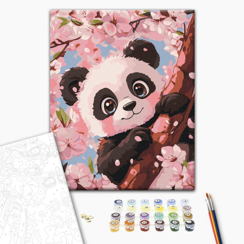 Malowanie po numerach Urocza panda (KBS0181)