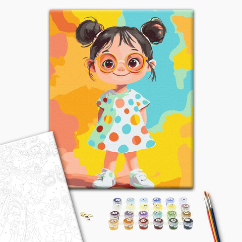 Malowanie po numerach Tęczowa dziewczyna (KBS0197)