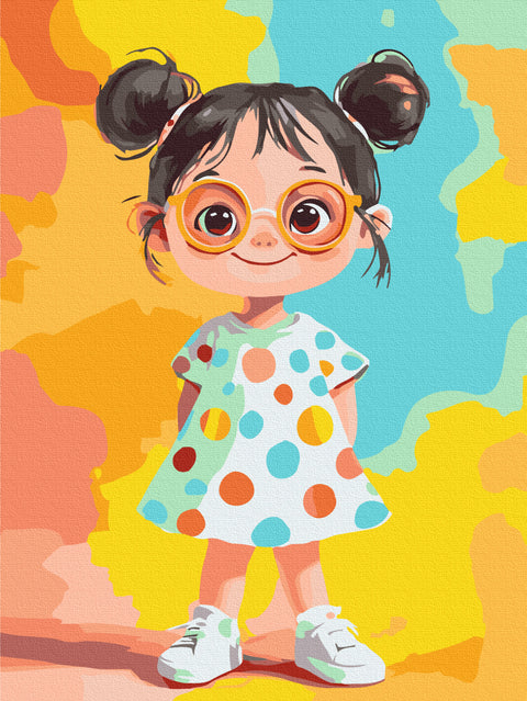 Malowanie po numerach Tęczowa dziewczyna (KBS0197)