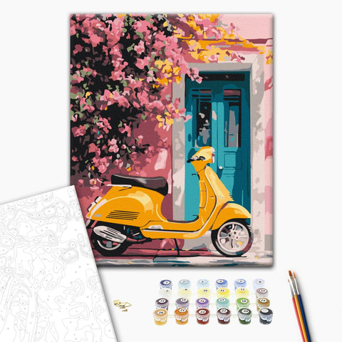 Malowanie po numerach Spacer w stylu retro (RBS54315)