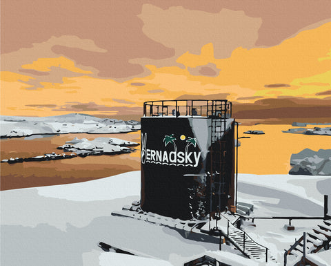 Malowanie po numerach Lodowy świt © Jan Bakhmat (BS54261)