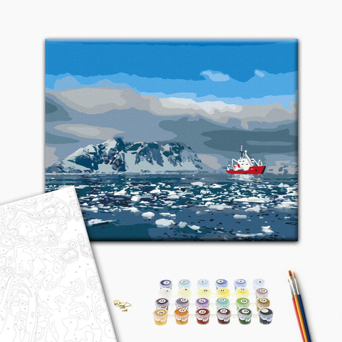 Malowanie po numerach Lodołamacz Noosphere na Oceanie Południowym © Jan Bakhmat (BS54266)