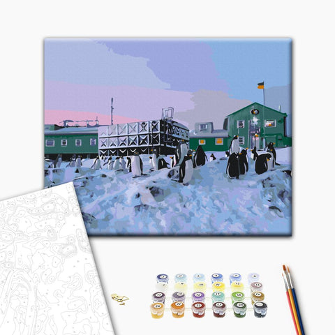 Malowanie po numerach Baza badawcza Vernadsky © Oksana Savenko (BS54271)