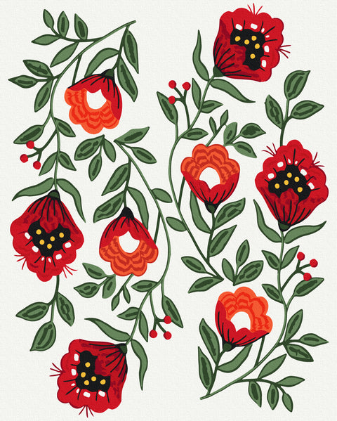 Malowanie po numerach Ogród w pełnym rozkwicie ©ptaha.in.ua (BS54364)