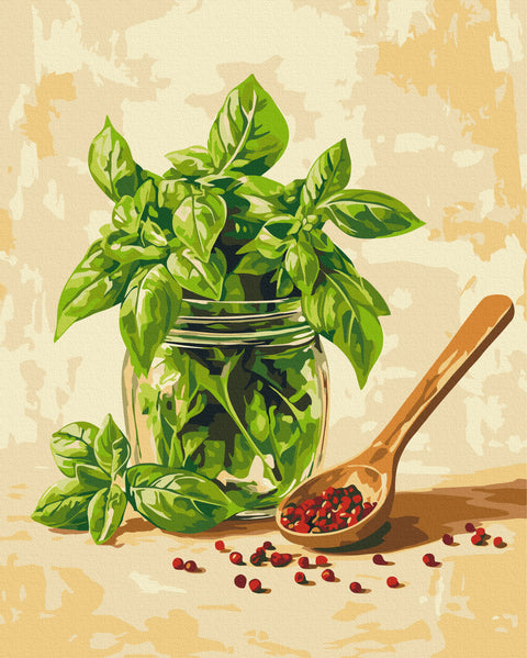 Malowanie po numerach Pachnąca bazylia (BS54434)