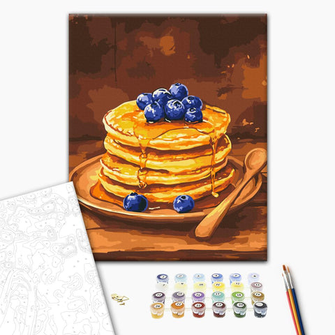 Malowanie po numerach Naleśniki z jagodami (BS54443)