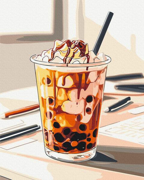 Malowanie po numerach Napój bąbelkowy (BS54444)