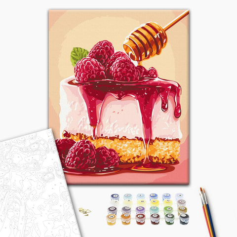 Malowanie po numerach Sernik malinowy (BS54445)