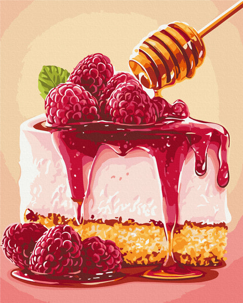 Malowanie po numerach Sernik malinowy (BS54445)