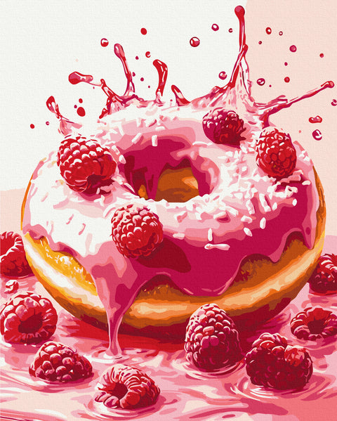 Malowanie po numerach Darowizna malinowa (BS54446)