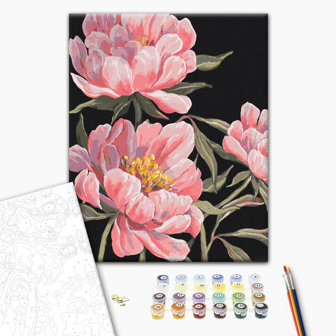 Malowanie po numerach Język piwonii © LUNATART (BS54305)