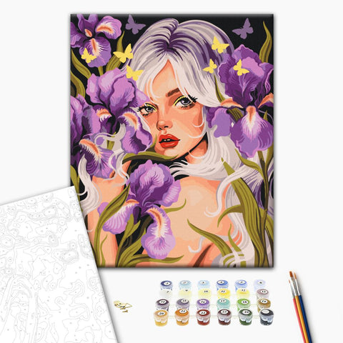 Malowanie po numerach Kwiat molfar © Karina Zimina (BS54320)