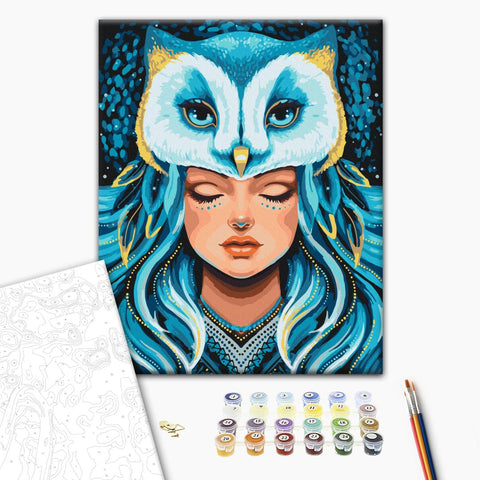 Malowanie po numerach Dusza sowy © Karina Zimina (BS54321)