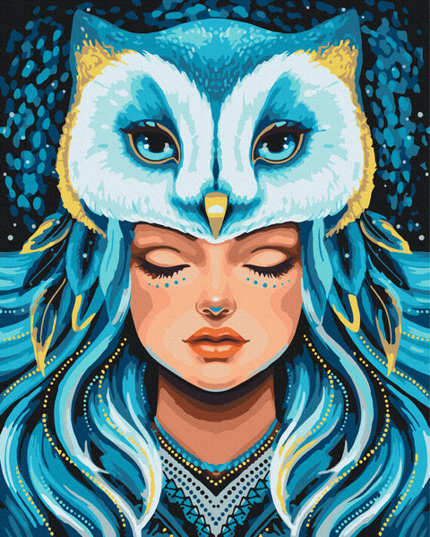 Malowanie po numerach Dusza sowy © Karina Zimina (BS54321)