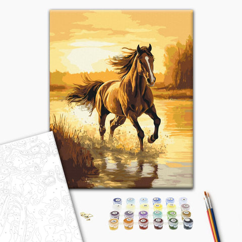 Malowanie po numerach Wiatr w grzywie (BS54419)