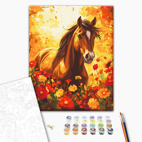 Malowanie po numerach Kwiatowa wolność (BS54420)