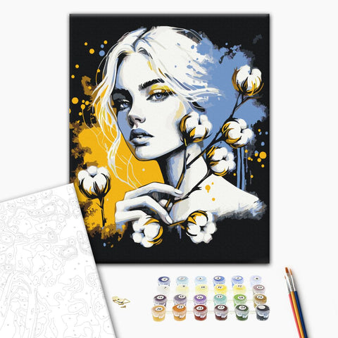 Malowanie po numerach Kwiat mocy © Anna Hrytsiuk (BS54370)