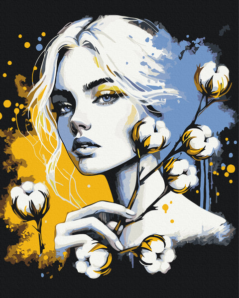 Malowanie po numerach Kwiat mocy © Anna Hrytsiuk (BS54370)