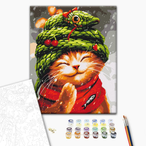 Malowanie po numerach Nowy Rok z wężem © Marianna Pashchuk (BS54254)