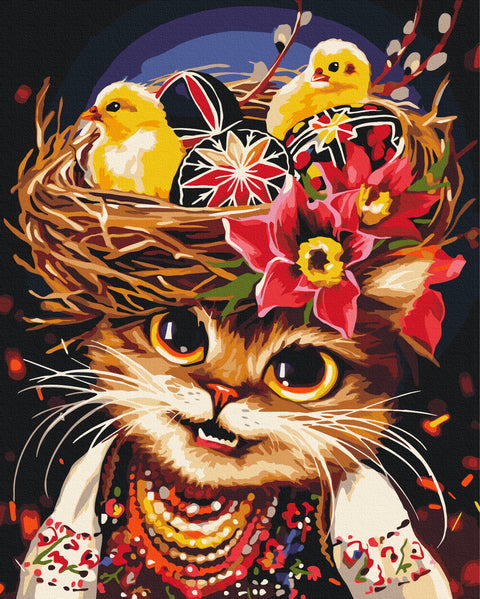 Malowanie po numerach Wielkanocny kotek © Marianna Pashchuk (BS54421)