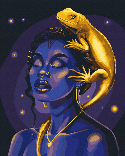 Malowanie po numerach Jaszczurka totemiczna © Solomiya Kovalchuk (BS54462)