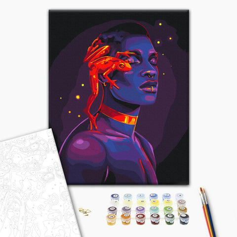 Malowanie po numerach Neonowy przyjaciel © Solomiya Kovalchuk (BS54463)