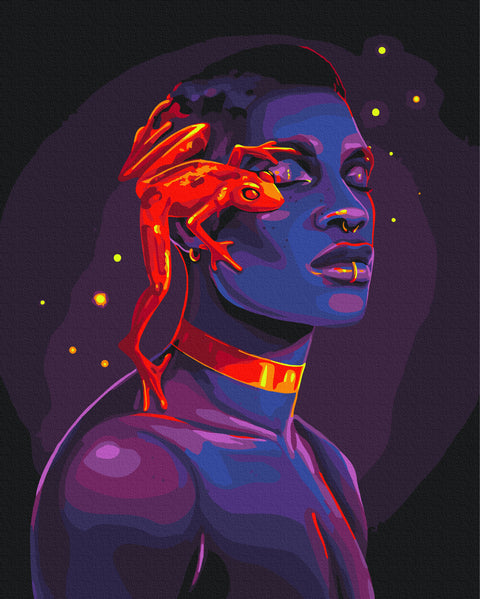 Malowanie po numerach Neonowy przyjaciel © Solomiya Kovalchuk (BS54463)