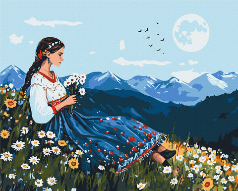 Malowanie po numerach Blooming Hill (BS54379)