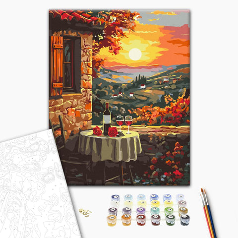 Malowanie po numerach Romantyczny zachód słońca (BS54400)