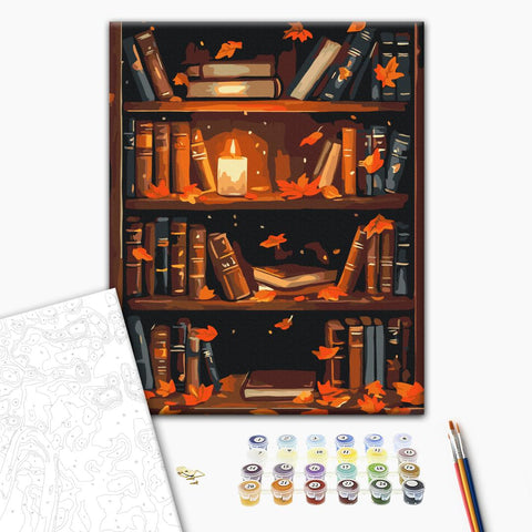 Malowanie po numerach Jesienna półka (BS54373)