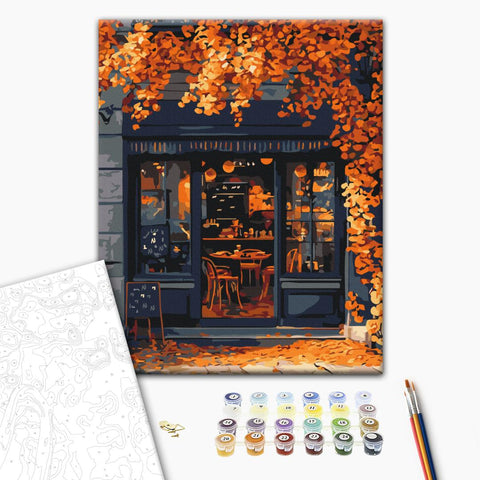 Malowanie po numerach Kawiarnia na rogu (BS54383)