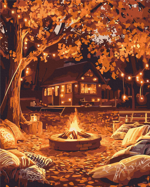 Malowanie po numerach Ogień wśród liści (BS54368)