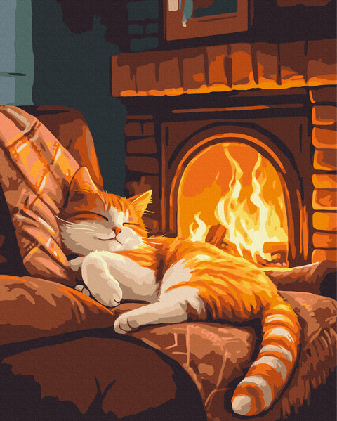 Malowanie po numerach Ciepło i mruczenie (BS54360)