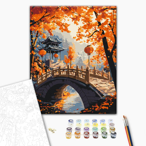 Malowanie po numerach Jesienna promenada (BS54395)