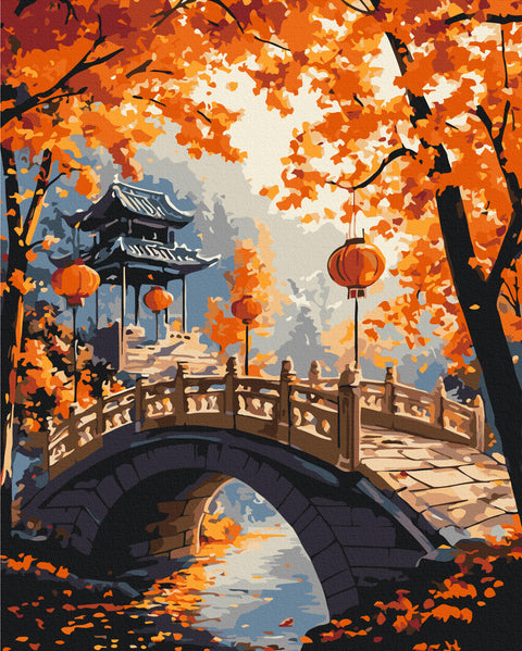 Malowanie po numerach Jesienna promenada (BS54395)