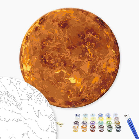 Okrągłe malowanie po numerach Zdjęcie Wenus wykonane przez NASA (rozmiar L) (RC00103L)