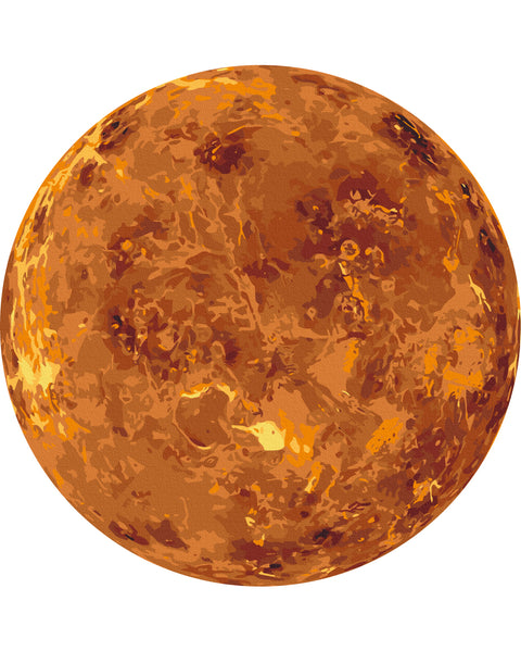 Okrągłe malowanie po numerach Zdjęcie Wenus wykonane przez NASA (rozmiar L) (RC00103L)