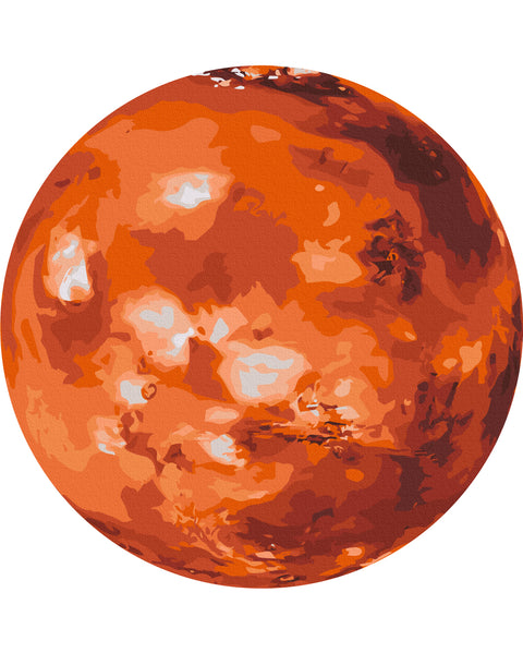 Okrągłe malowanie po numerach Zdjęcie Marsa wykonane przez NASA (rozmiar L) (RC00105L)