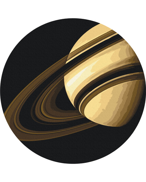 Okrągłe malowanie po numerach Zdjęcie Saturna wykonane przez NASA (rozmiar L) (RC00110L)