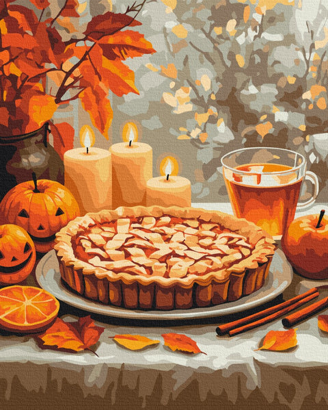 Premium malowanie po numerach Ciasto z jabłkami (PBS54171)