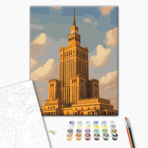 Malowanie po numerach Pałac Kultury i Nauki w Warszawie (BS54534)