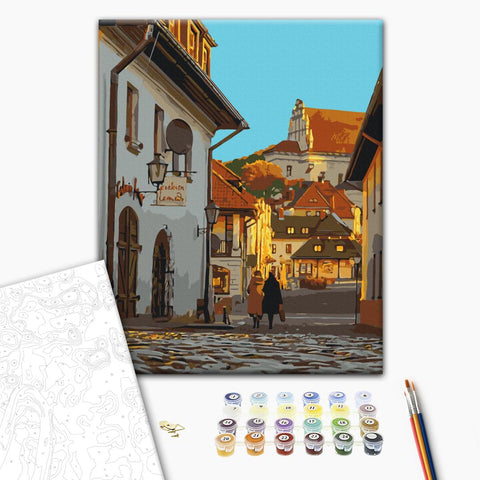 Malowanie po numerach Ulica na starym mieście (BS54548)