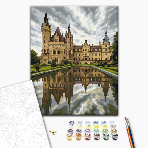 Malowanie po numerach Zamek Moscheny (BS54542)
