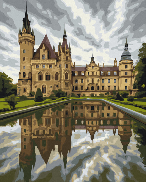 Malowanie po numerach Zamek Moscheny (BS54542)