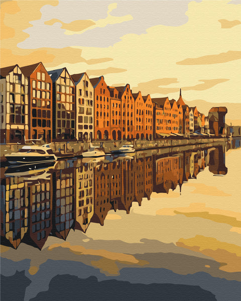 Malowanie po numerach Motlava w refleksji (BS54535)