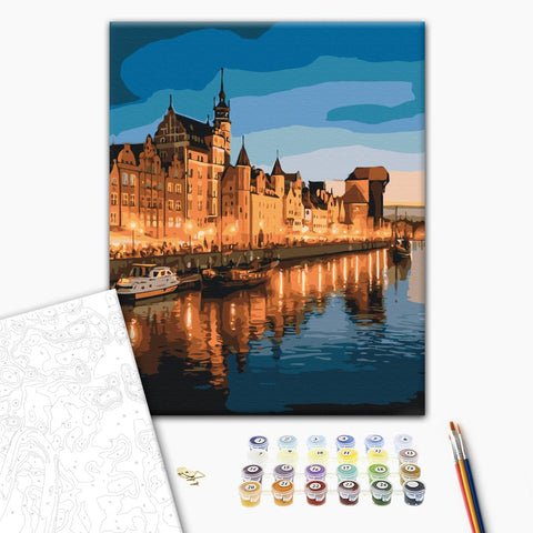 Malowanie po numerach Wieczór w Gdańsku (BS54536)