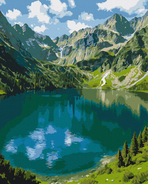 Premium malowanie po numerach Morskie oko (PBS54537)