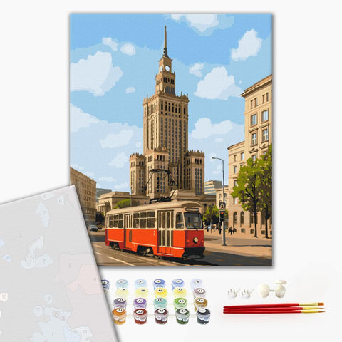 Premium malowanie po numerach Warszawa w ciągu dnia (PBS54539)